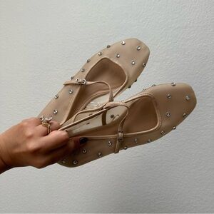 Rhinestone mesh flats